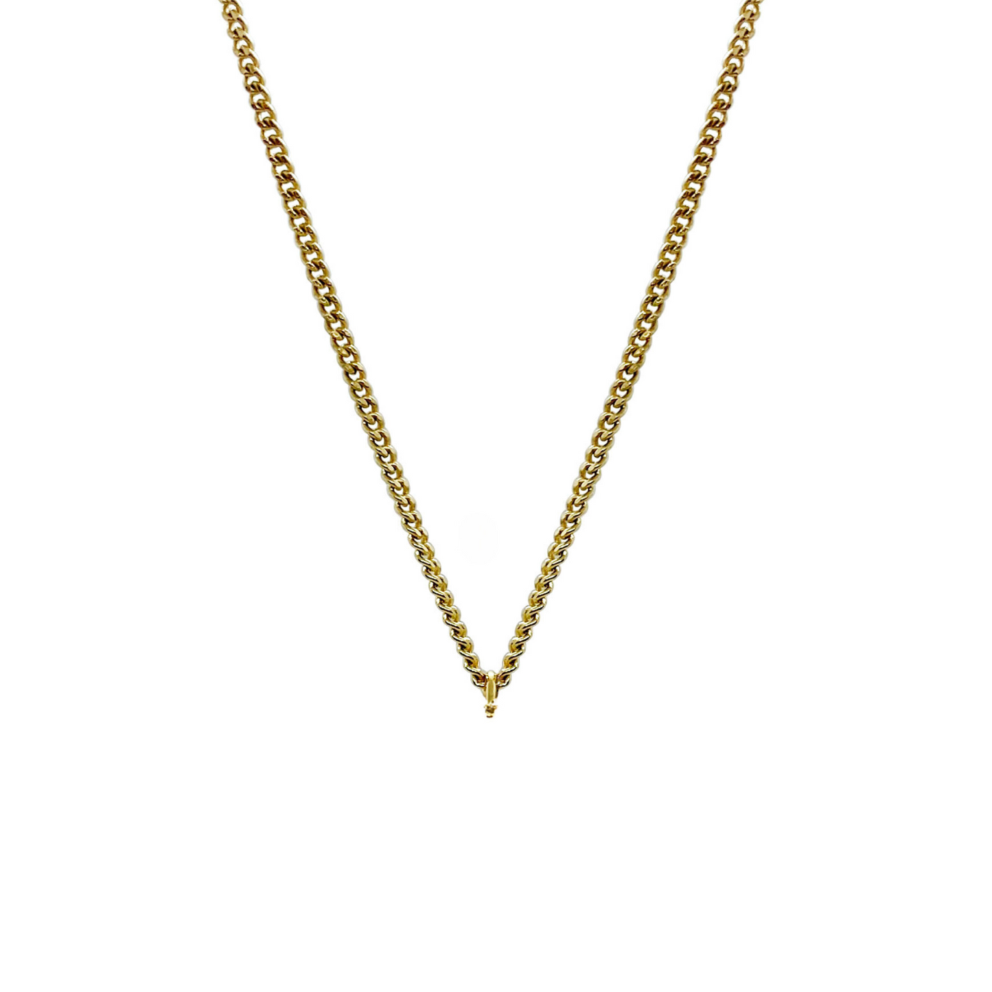 18 karat massiv guldhalskæde i genanvendt guld